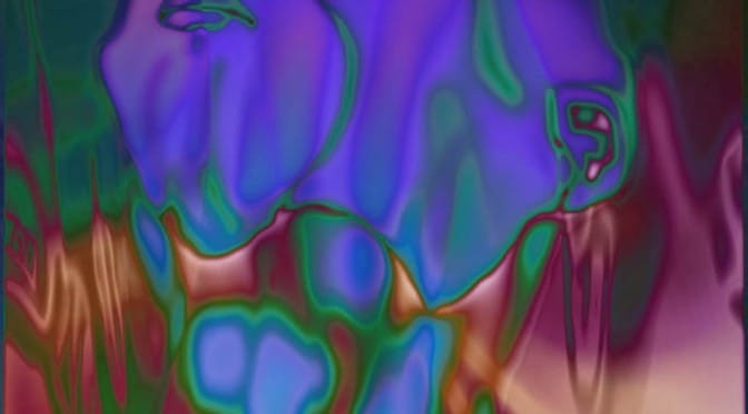 Top! a digital artwork of a man looking up.