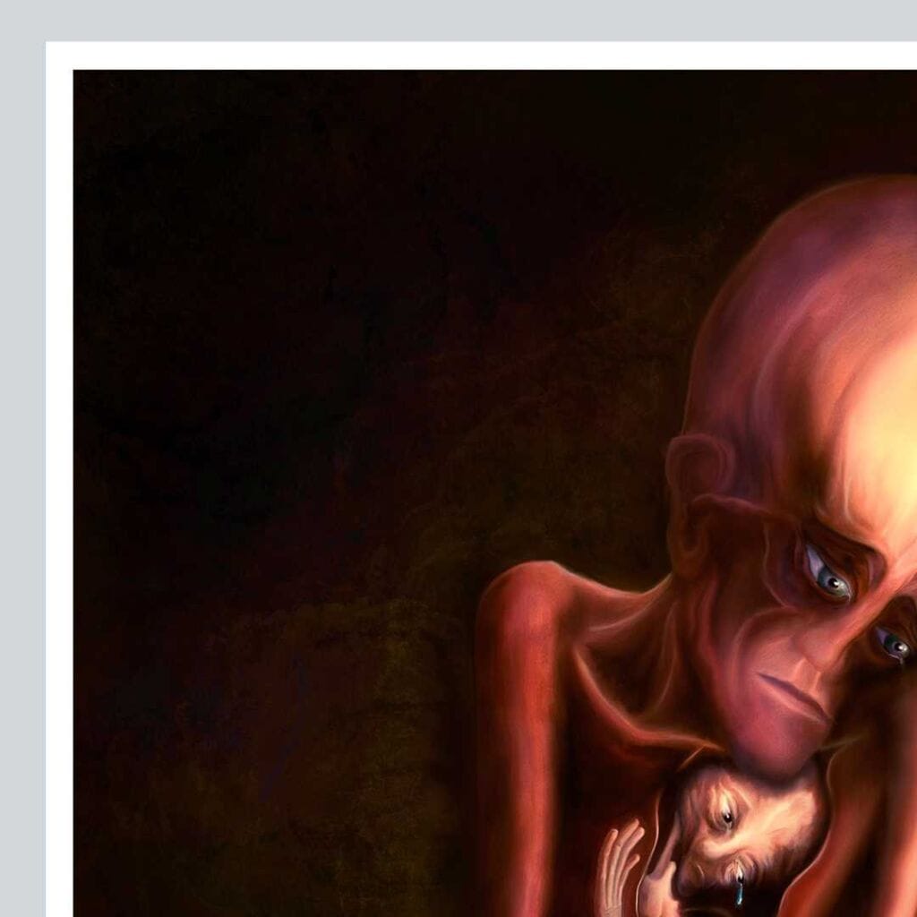 Embrace your utter sadness print foto