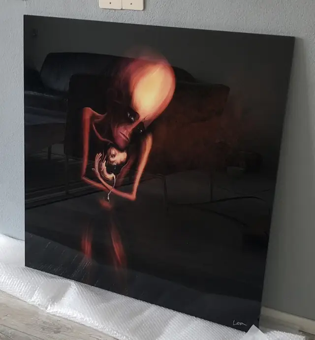 Artprint on plexiglass of painting : Embrace your utter sadness