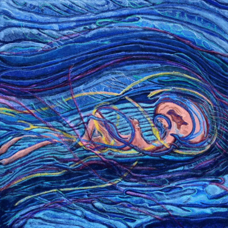 Detached from the churning water